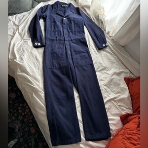 Big bud press navy everyday long sleeve jumpsuit size small